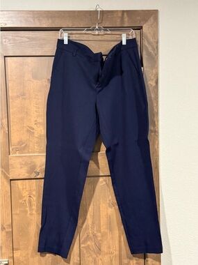 Liverpool Navy Straight-Leg Kelsey Trousers